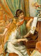 Pierre-Auguste Renoir Girls at the Piano, oil painting on canvas
